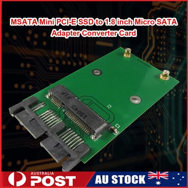 MSATA Mini PCI-E SSD to 1.8 inch Micro SATA Interface Adapter Converter Card