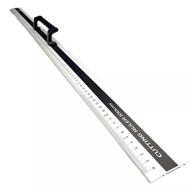 Aluminum Straight Edge Ruler with Handle, It Is A Aluminum Ruler, A Straight Edge Ruler and A Centimeter Ruler, Ideal Ruler for Cutting, Much Safer