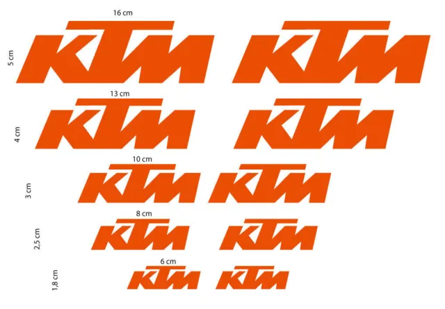 Pegatinas Fe Grafic Moto Ktm Logo Set Calcomanías De Vinilo Carrera De...