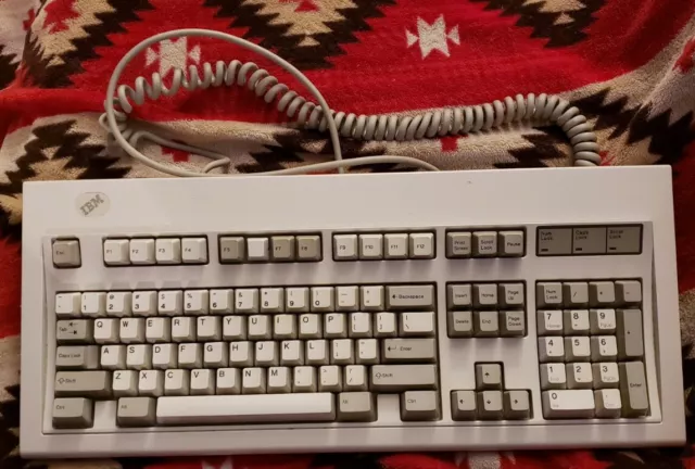 Vintage IBM Corp 1984 Model M Mechanical Clicky Keyboard 1391401 missing F6
