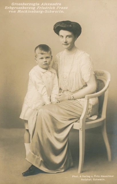 GROSSHERZOGIN ALEXANDRA VON Mecklenburg Schwerin & Erbgroßherzog Foto