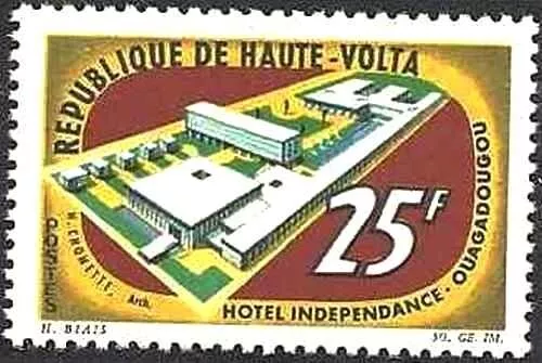 Timbre Architecture Hôtel Haute Volta 137 ** (73957EZ)
