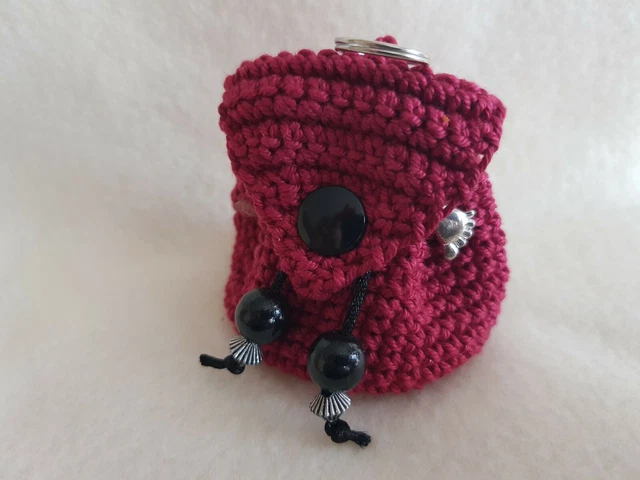 Schlüsselanhänger Rucksack Rucksäckchen gehäkelt Handarbeit Handmade