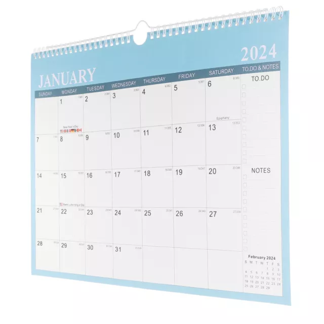 HANGING CALENDAR 2024 Room Monthly Calendar Year Wall Desk Small