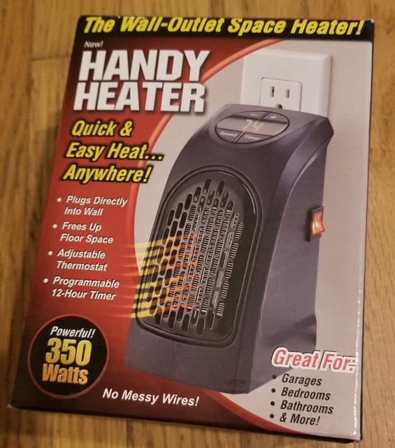 HANDY HEATER PLUGIN Heater 350 Watts As Seen on TV NEW, IN A BROWN