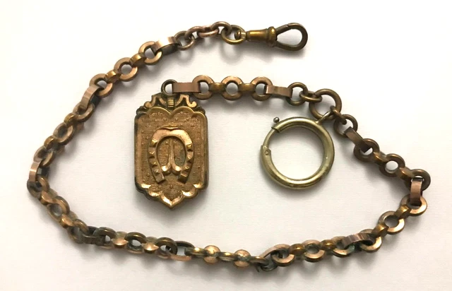 ANCIENNE CHAINE DE montre a gousset aumonière ? chatelaine en argent