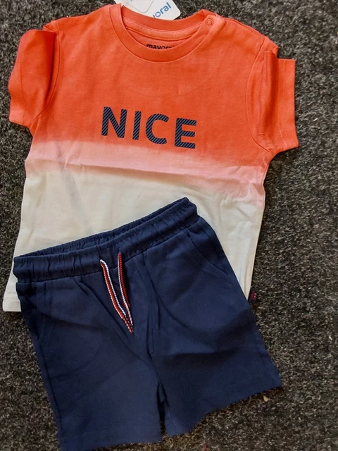Sale New Mayoral 2 Piece  Boys Shorts Set Style 1669 Sizes 18 Months  36 Months