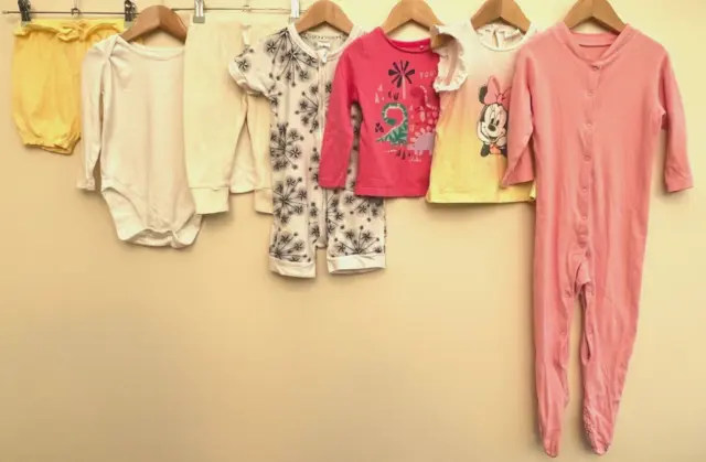 Baby Girls Bundle Of Clothing Age 12-18 Months Gap Disney Mothercare