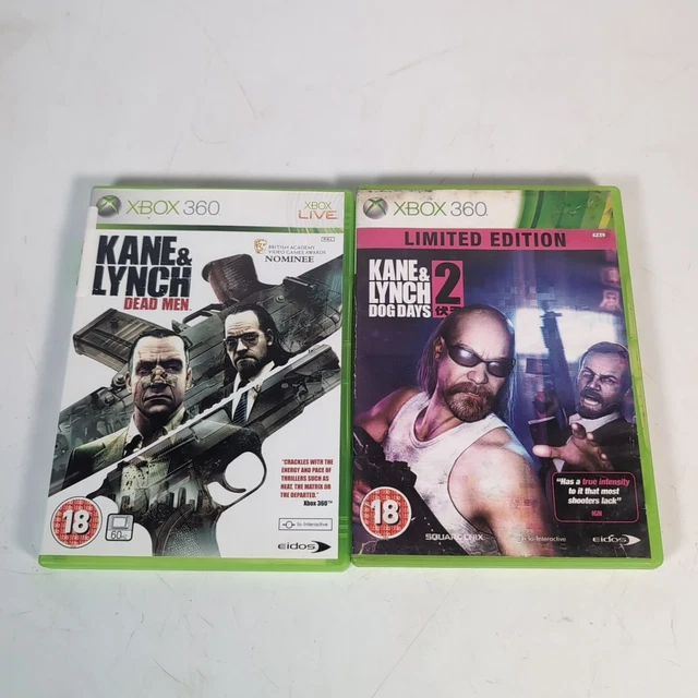 KANE LYNCH Dead Men Dog Days Paquete Xbox 360 Videojuego 1x