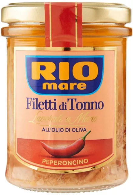 Rio Mare I Lavorati A Mano Filetti Tonno Olio Di Oliva Con Peperoncino 180Gr