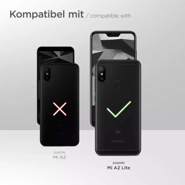 Hülle für Xiaomi Mi A2 Lite Schutzhülle Silikon Case Cover Schutz Transparent 2