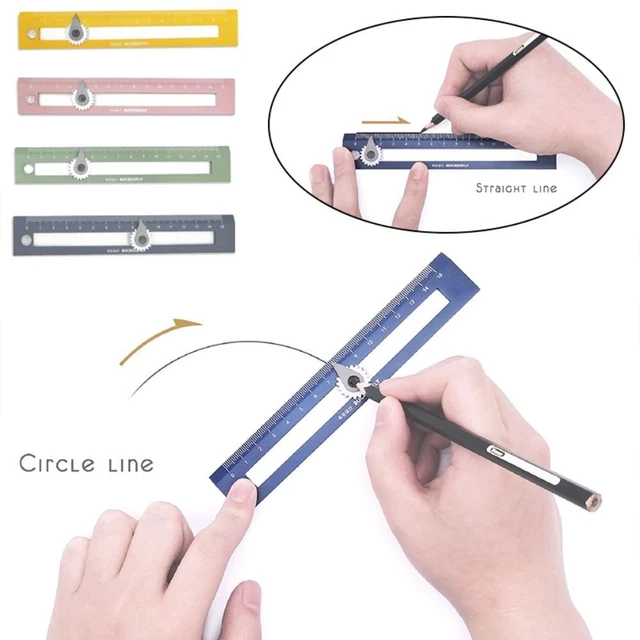 Righello Squadra A T In Acrilico Trasparente Da 15,2 Cm – Strumento Da Disegno Tecnico E Artigianato Con Scala Metrica E In Pollici - 5