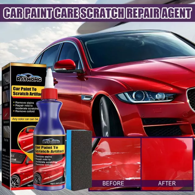 Car Scratch Repair Kit Paint Scratch Repair Agent Polishing Wax Paint  Scratch Remover With Sponge - 2PCS 