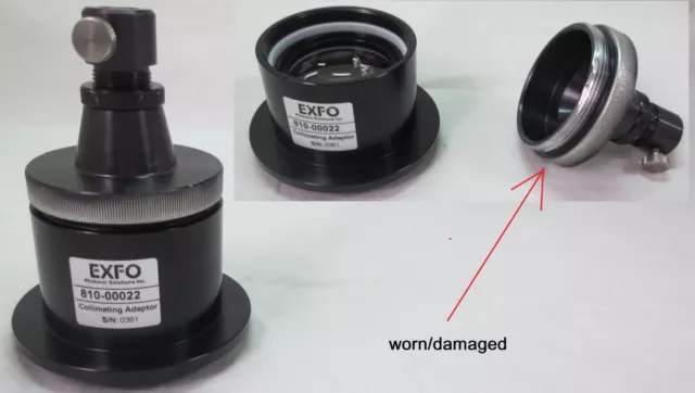 Exfo 810-00022 Zeiss Fluorescence Fiber Collimating Adaptor As-Is See Details