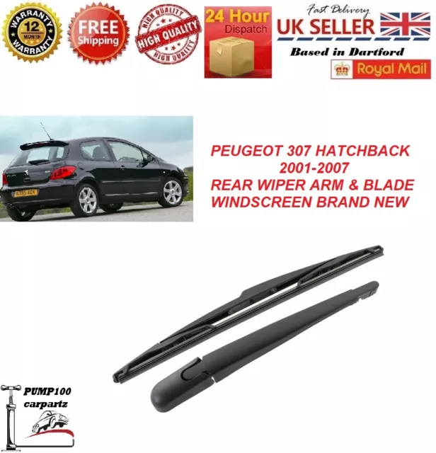 For Peugeot 307 Hatchback Rear Wiper Arm & Blade Windscreen 350Mm  New