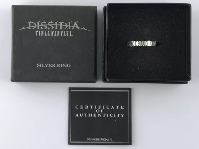 Dissidia Final Fantasy Silver 925 Ring Square Enix Size JP13 US6.5-7