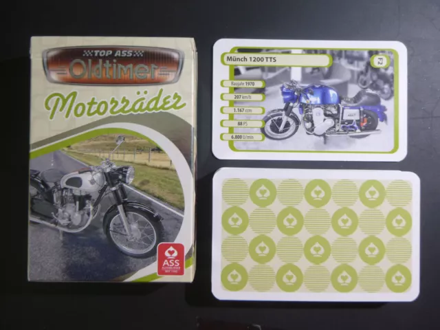 ASS * Oldtimer Motorräder * Quartett =  mit Münch (großformatiges Spiel