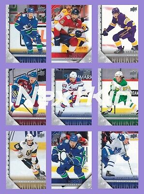 2020-21 UD Upper Deck EXTENDED Series TRIBUTE Base & Young Guns U Pick List