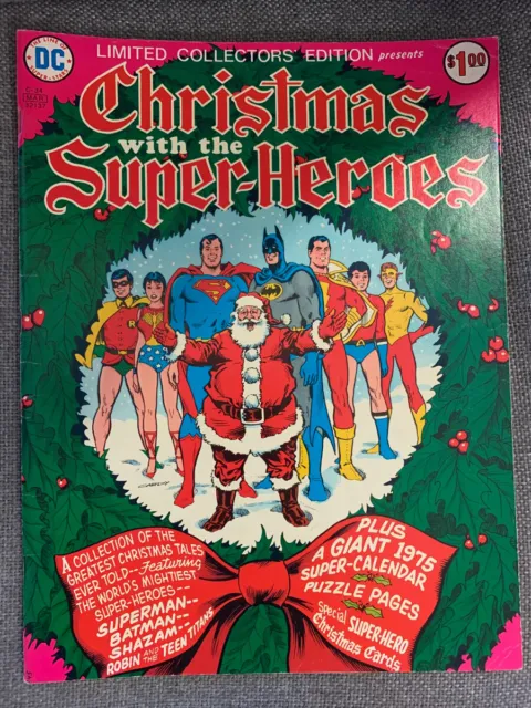 Limited Collectors' Edition Christmas with Super-Heroes #C-34 1975 Treasury