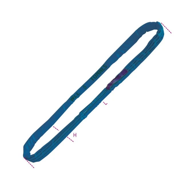 Robur 8179B 1M 8T Sollevamento Rotondo Fionda Con Rinforzato Occhi (Blu)