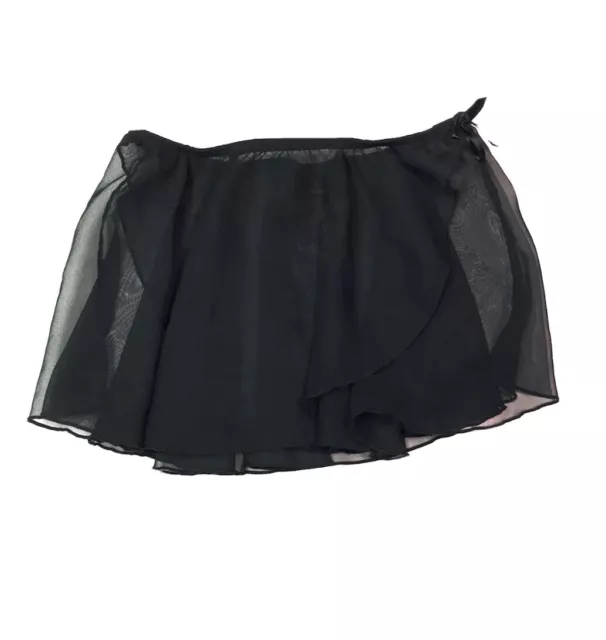Danskin Freestyle Girls Black Ballet Skirt Size 6 6x