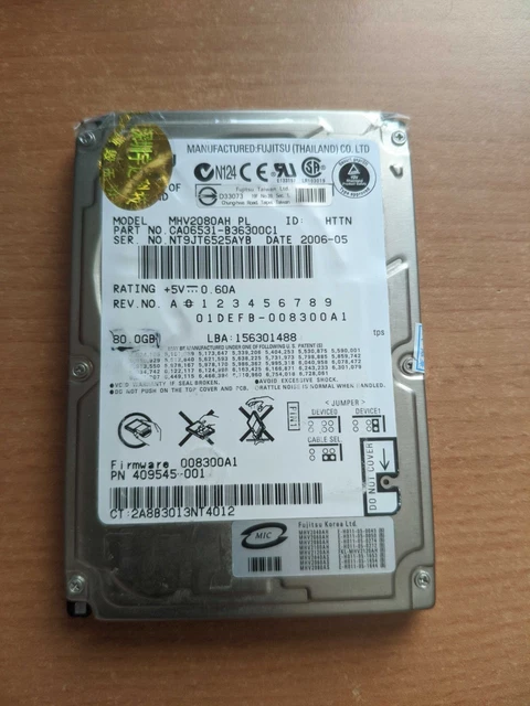 DISCO DURO IDE PATA 2,5" Paralelo Portátil 44 Pin HDD 40GB 60GB - Foto 10