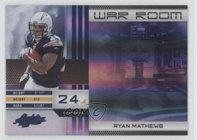 2010 Panini Absolute Memorabilia War Room Spectrum /50 Ryan Mathews Rookie RC