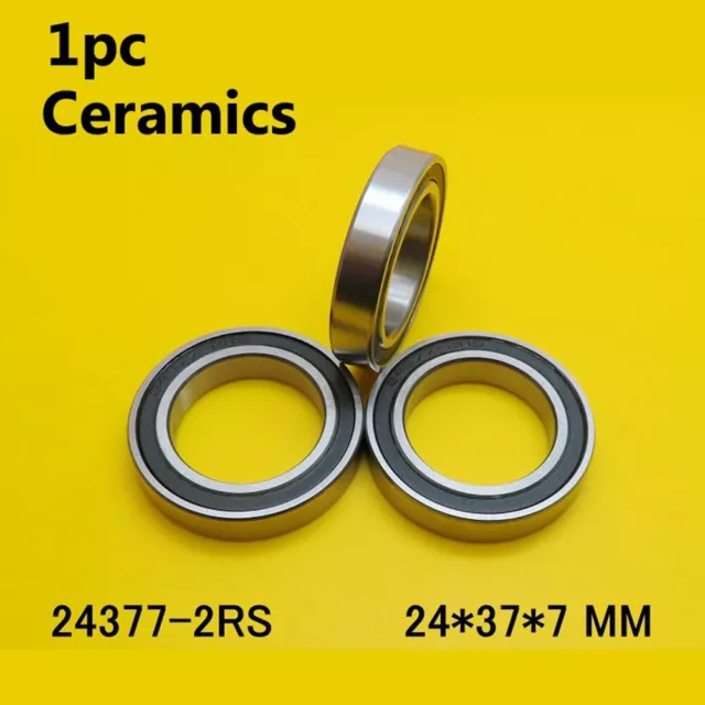 Bike External Bottom Bracket Ceramic Bearings 243772RS for Shimano 24x37x7mm