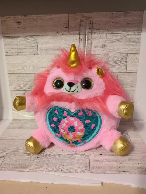 Zuru Rainbowcorn 10 Inch Plush Lion Unicorn Pink Gold/Donut Heart