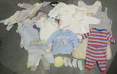 Massive Bundle of Boys Clothes, 52 pieces, 0-3 months, M&S, Mothercare.