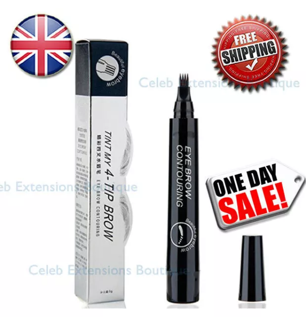 Eyebrow Black 3D Liquid Ink Pen Microblading Tattoo Pencil Brow Waterproof 🔥UK✅