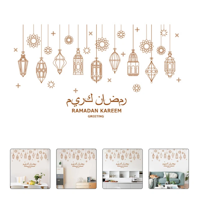 Adesivi Da Parete Ramadan Eid Mubarak - Decorazione Autoadesiva Per Festività - Foto 5