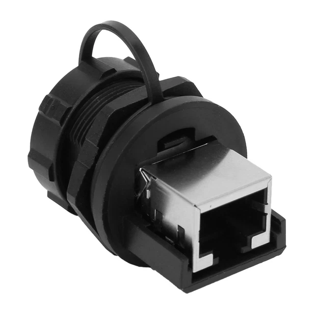 2PCS RJ45-180°RJ45 CONNECTOR Post Board Outdoor Waterproof RJ45 Adapter ...