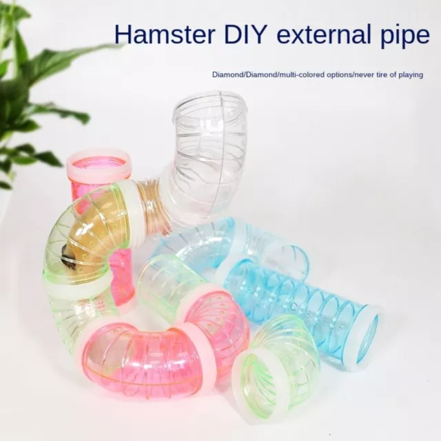 DIY Transparent Cage Accessories Connection Tunnel Curved Pipe Training Tube