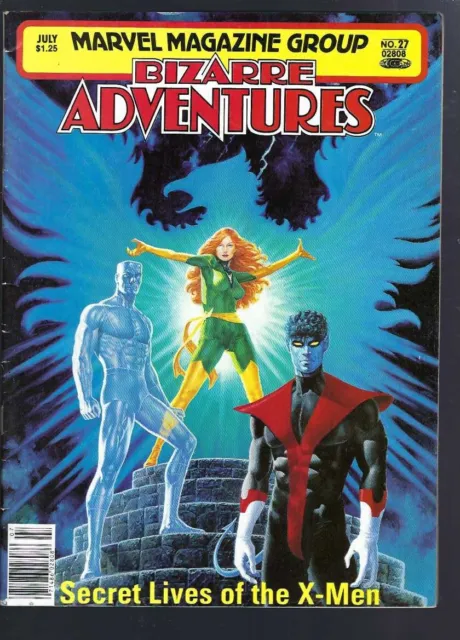 Bizarre Adventures 27  - Secret Lives  Of The Xmen  -  Marvel  Comics Magazine