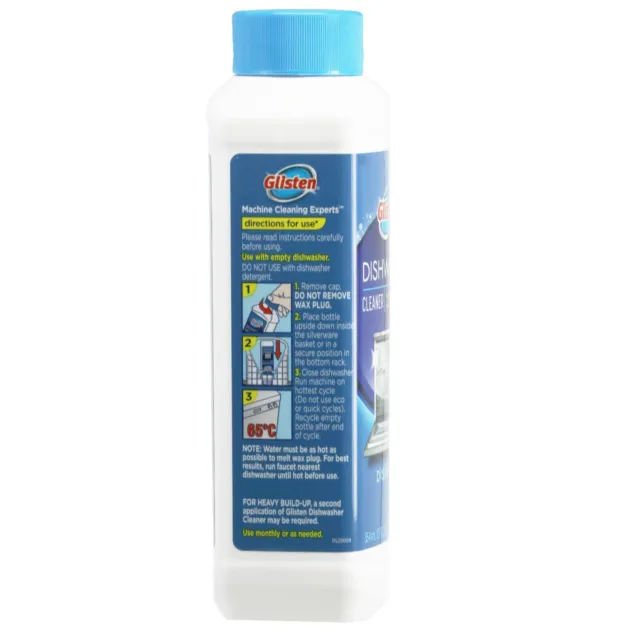 Glisten Dishwasher Sanitiser Cleaner Limescale CLEAN Cleanser 354ml Fresh 2
