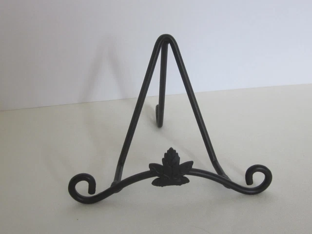 Longaberger Wrought Iron Black Small Easel / Stand ~ Plates Photos Collectibles