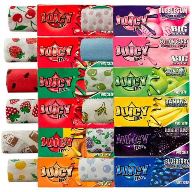 Juicy Jays Flavoured King Size Rolls Rolling Papers (Full Box 24)