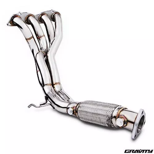 4-2-1 Stainless Exhaust Manifold Decat De Cat For Honda Civic Ep3 Type R 01-05