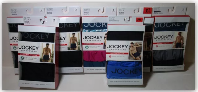 Jockey Generation Microfiber Stretch LONG LEG BOXER BRIEFS Quick Dry Stay Put