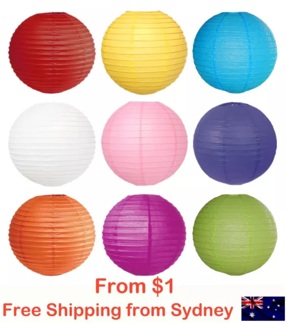 Paper Lanterns for Wedding Party Festival Decoration -  Mix and Match Colours