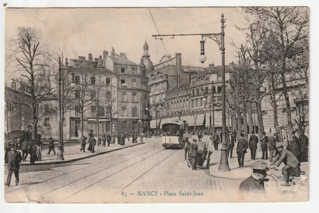 NANCY - Meurthe & Moselle - CPA 54 - le tramway Place St Jean