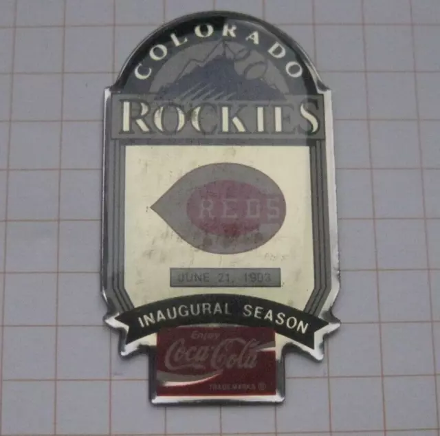 COCA-COLA / MLB COLORADO ROCKIES / CINCINETTI REDS ......... Baseball Pin (217c)