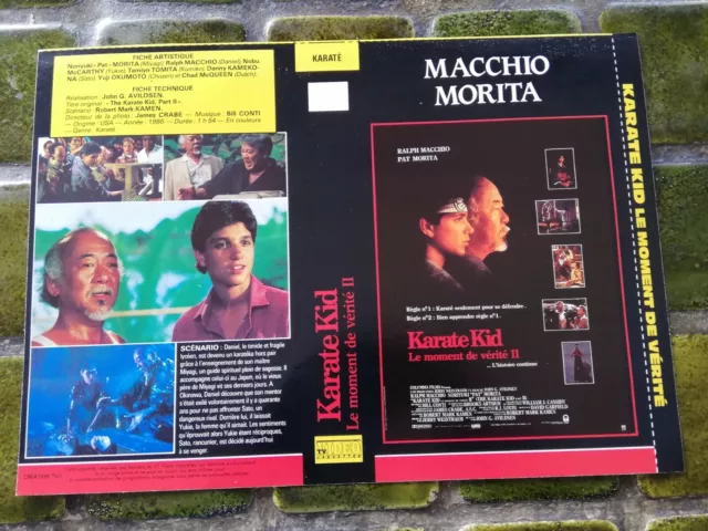 JAQUETTE VHS (seule) - "Karaté Kid II" - 1986 - "Pat" Morita / Ralph Macchio