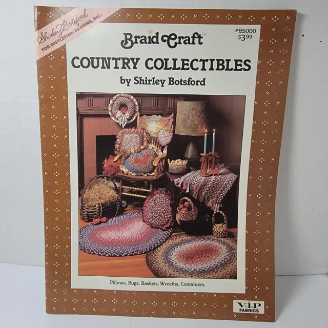 Alfombras almohadas artesanales trenza artesanal de colección Shirley Botsford #85000 patrones