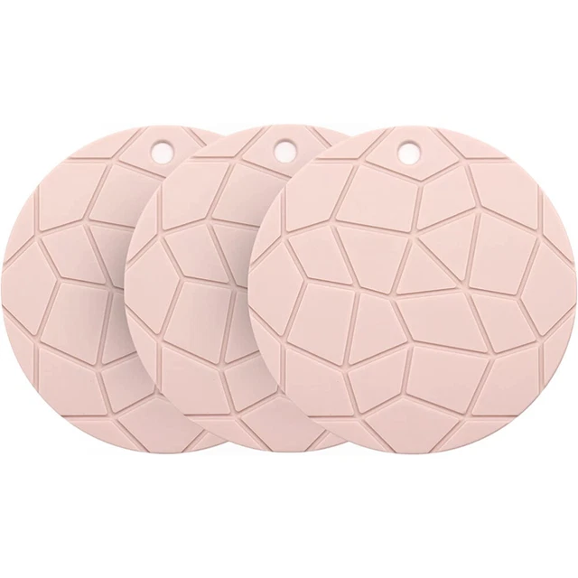 3 piezas posavasos de cocina antideslizantes almohadilla de silicona almohadillas calientes aletas plato alfombra