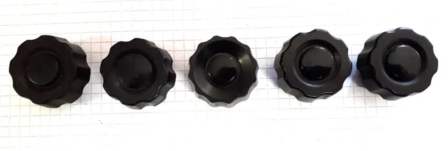 eMagTech 5 Stück Drehpotentiometer mit Zwei 6 Pins B50K-Achse 13 Mm Durchmesser Passend für Stereo-Lautstärkeregler von Synthesizern