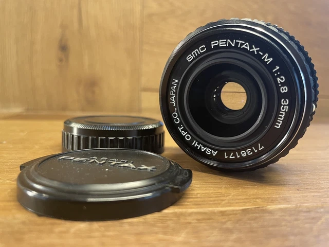 Mint Smc Pentax M 35mm F/2.8 Angle Large Mf Objectif Pk K Support De Japon #