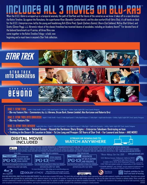 Star Trek Trilogy: The Kelvin Timeline (Blu-ray + Digital) (Blu-ray) John Cho 2