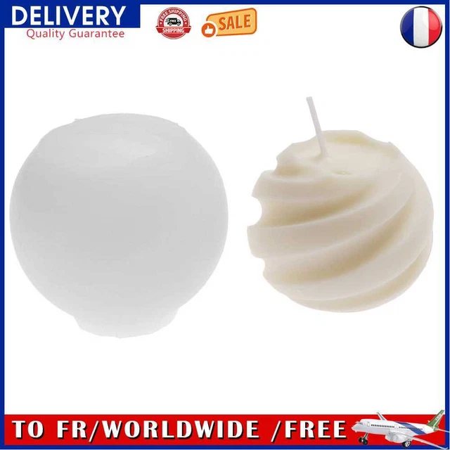 3D Silicone Spherical Scented Aromatherapy DIY Homemade Candle Mold (L)